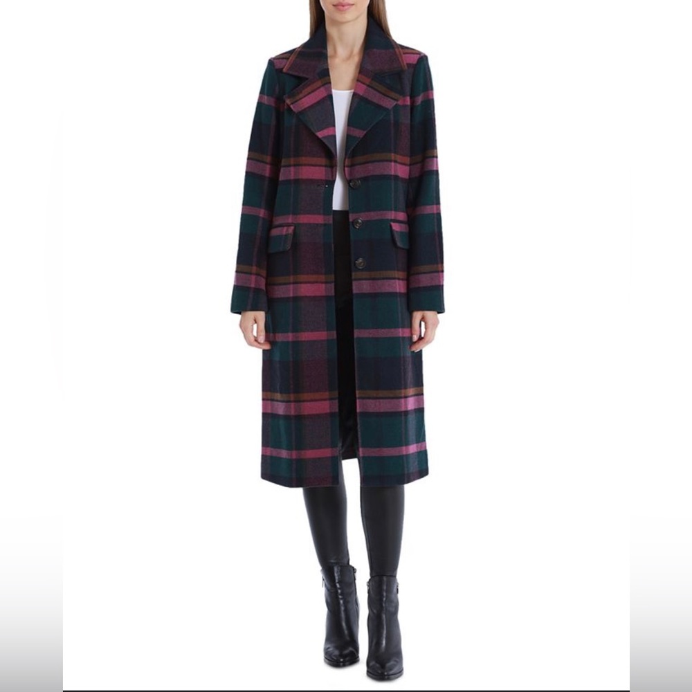 Avec les filles plaid coat